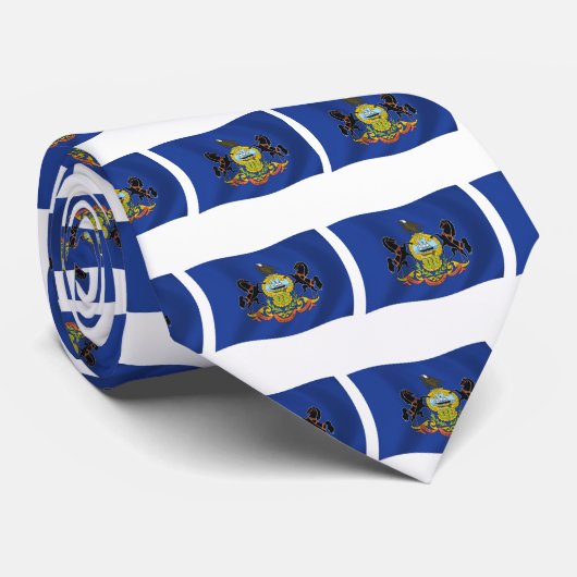 Pennsylvania Flag Stropdas (Opgerold)