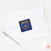 Pennsylvania Flag Vierkante Sticker (Envelop)