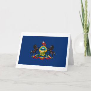 Pennsylvania Flag Wenskaart Kaart