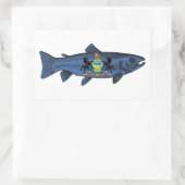 Pennsylvania Forel Visvangst Rechthoekige Sticker (Tas)