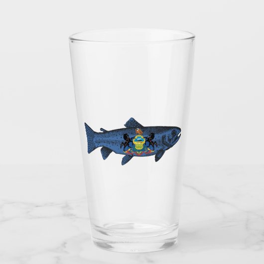 Pennsylvania Forelvisserij Glas (Voorkant)