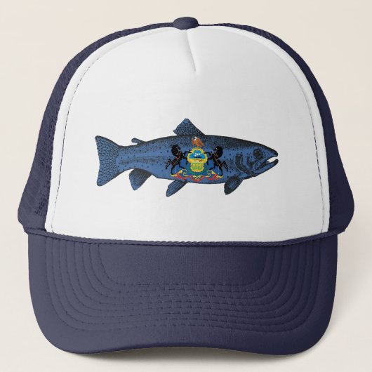 Pennsylvania Forelvisserij Trucker Pet (Voorkant)