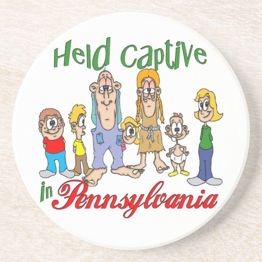 Pennsylvania Funny Trailer Park Sandstone Onderzet Zandsteen Onderzetter (Voorkant)