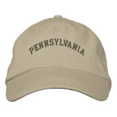 Pennsylvania geborduurd Basic Pet Olijfgroen (Voorkant)