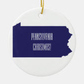 Pennsylvania gepersonaliseerde kerstversiering! keramisch ornament (Voorkant)