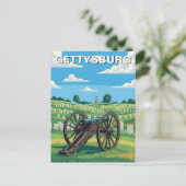 Pennsylvania Gettysburg Reis Briefkaart (Staand voorkant)