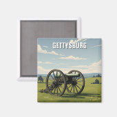 Pennsylvania Gettysburg Reis Magneet (Voorkant / Achterkant)