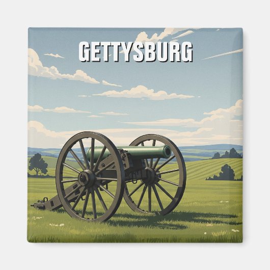 Pennsylvania Gettysburg Reis Magneet (Voorkant)