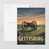 Pennsylvania Gettysburg Reizen Briefkaart (Voorkant / Achterkant)