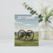 Pennsylvania Gettysburg Reizen Briefkaart (Staand voorkant)