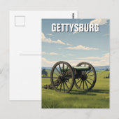Pennsylvania Gettysburg Reizen Briefkaart (Voorkant / Achterkant)