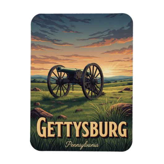Pennsylvania Gettysburg Reizen Magneet (Verticaal)