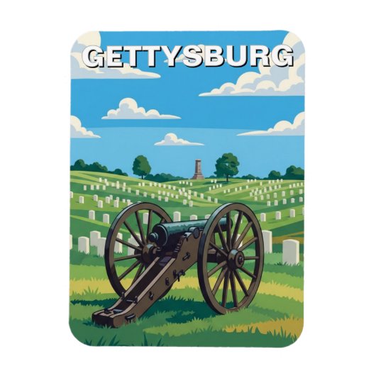 Pennsylvania Gettysburg Reizen Magneet (Verticaal)