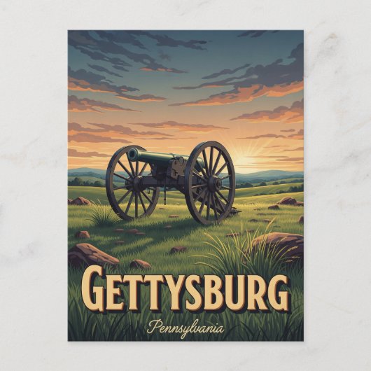 Pennsylvania Gettysburg Travel Briefkaart (Voorkant)