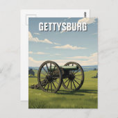 Pennsylvania Gettysburg Travel Briefkaart (Voorkant / Achterkant)