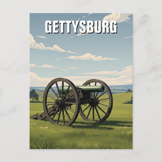 Pennsylvania Gettysburg Travel Briefkaart (Voorkant)