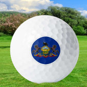Pennsylvania Golf Balls, staatsvlag / patriotten Golfballen