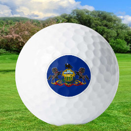 Pennsylvania Golf Balls, staatsvlag / patriotten Golfballen