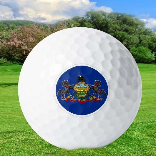 Pennsylvania Golf Balls, staatsvlag / patriotten Golfballen