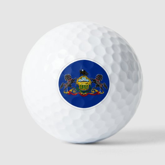 Pennsylvania Golf Balls, staatsvlag / patriotten Golfballen (Voorkant)