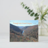 Pennsylvania Grand Canyon Briefkaart Adventure PA (Staand voorkant)