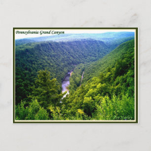 Pennsylvania Grand Canyon in de zomer Briefkaart