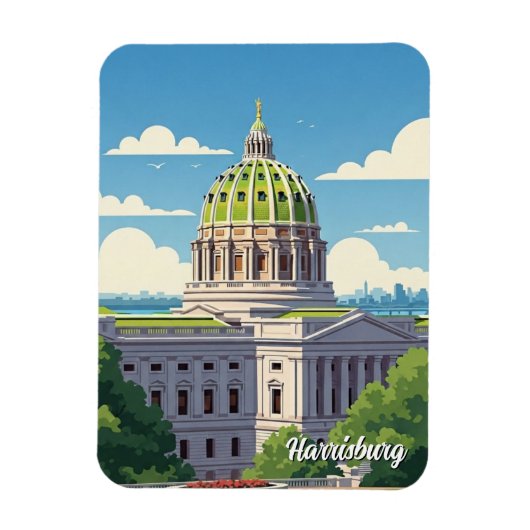 Pennsylvania Harrisburg Reizen Magneet (Verticaal)