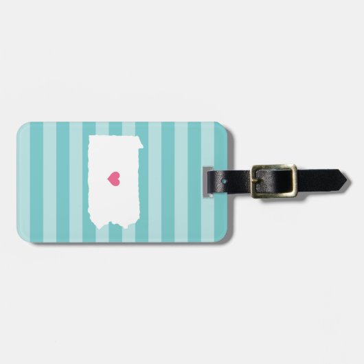 Pennsylvania Heart | thuisstaat Bagagelabel (Voorkant horizontaal)