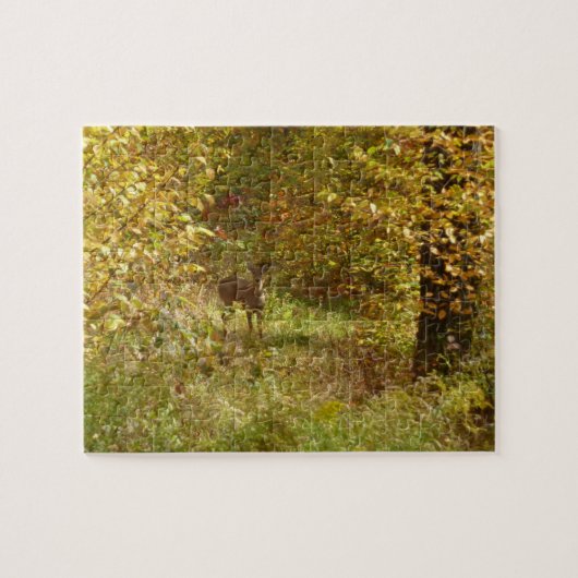Pennsylvania Herten in de Herfst Natuur Legpuzzel (Horizontaal)