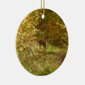 Pennsylvania Herten in Herfst Natuur Keramisch Ornament (Rechts)