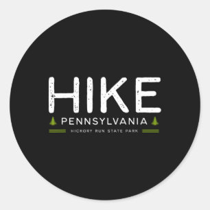 Pennsylvania Hickory Run State Park Wandeltocht Bo Ronde Sticker