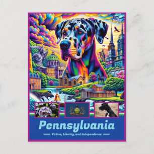 Pennsylvania historische charme iconisch briefkaart