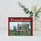 Pennsylvania Historische Home Briefkaart (Staand voorkant)