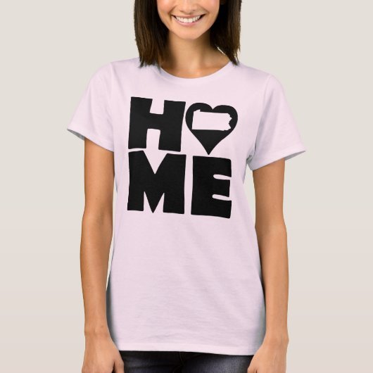Pennsylvania Home Heart State Tees T-shirt (Voorkant)