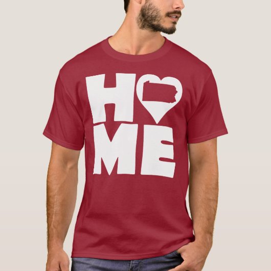 Pennsylvania Home Heart State Tees T-shirt (Voorkant)