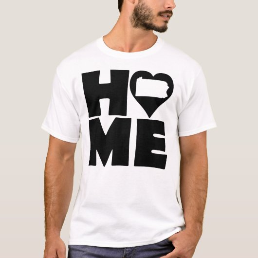 Pennsylvania Home Heart State Tees T-shirt (Voorkant)