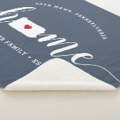 Pennsylvania Home Staat Gepersonaliseerd Sherpa Deken (3/4)