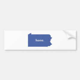 Pennsylvania Home State Blue Bumpersticker