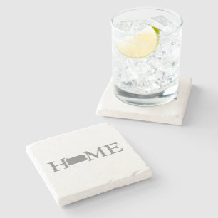 Pennsylvania Home State Map Gevorm letter Word Art Stenen Onderzetter