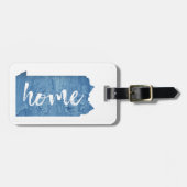 Pennsylvania Home Wood Grain Bagagelabel (Voorkant horizontaal)