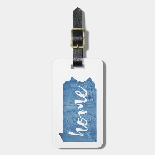 Pennsylvania Home Wood Grain Bagagelabel (Voorkant verticaal)