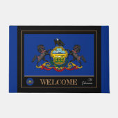 Pennsylvania huismat, Pennsylvania vlag / welkom Deurmat (Voorkant)