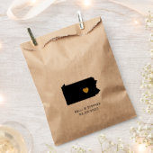 Pennsylvania Huwelijksgunst Treat Zakken, Geschenk Bedankzakje (Geknipt)