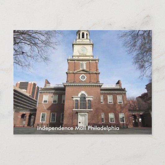Pennsylvania Independence Mall Philadelphia Briefkaart (Voorkant)