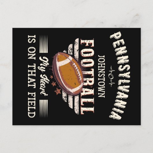 Pennsylvania Johnstown American Football Briefkaart (Voorkant)