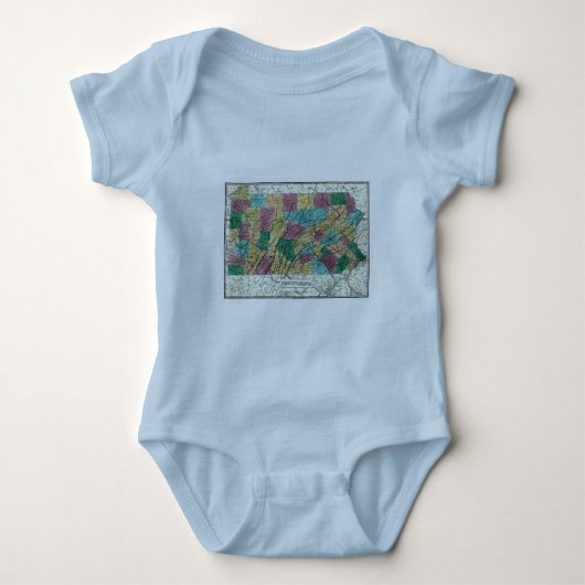Pennsylvania-kaart 1829 romper (Voorkant)