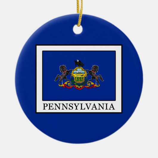 Pennsylvania Keramisch Ornament (Voorkant)