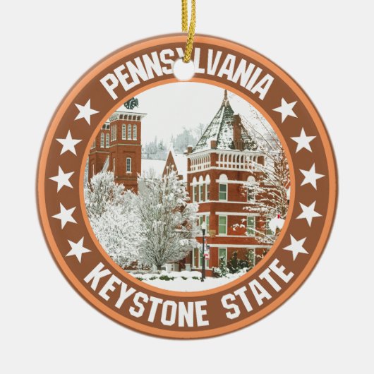 Pennsylvania Keramisch Ornament (Voorkant)