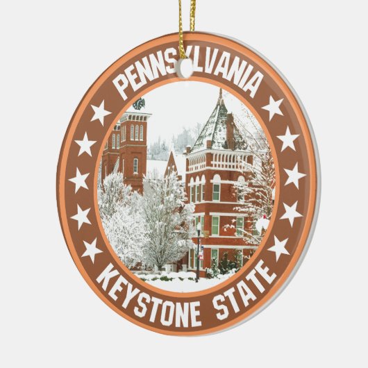Pennsylvania Keramisch Ornament (Links)