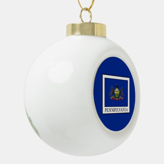 Pennsylvania Keramische Bal Ornament (Links)